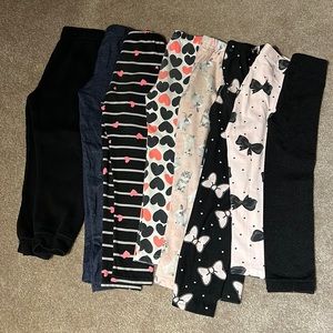 Girls Size 6 Leggings Bundle